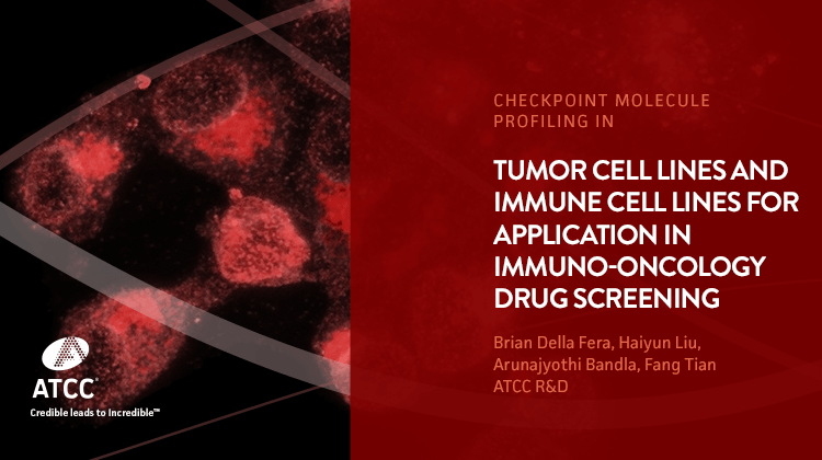 Checkpoint molecule profiling in tumor cell lines