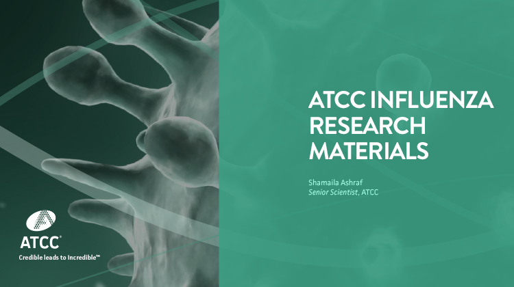 ATCC Influenza Research Materials webinar overlay image