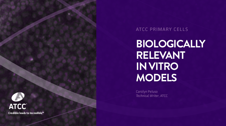 Biologically Relevant In Vitro Models webinar overlay image