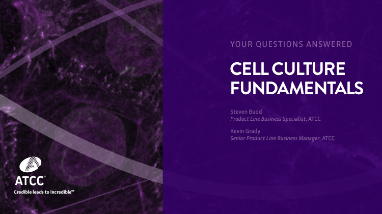 Cell Culture Fundamentals webinar overlay image