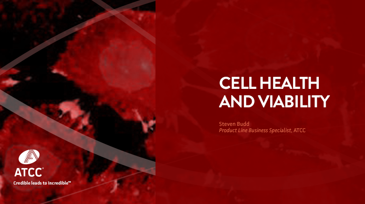 Cell Health and Viability webinar overlay image