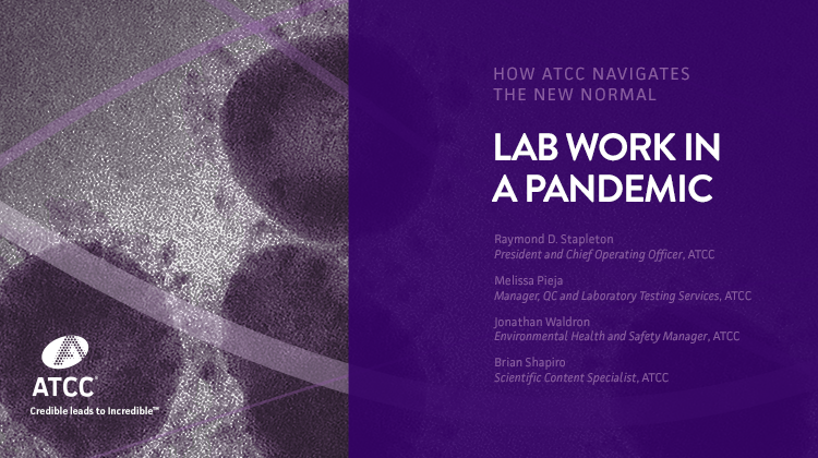 Lab Work in a Pandemic How ATCC Navigates the New Normal webinar overlay image 