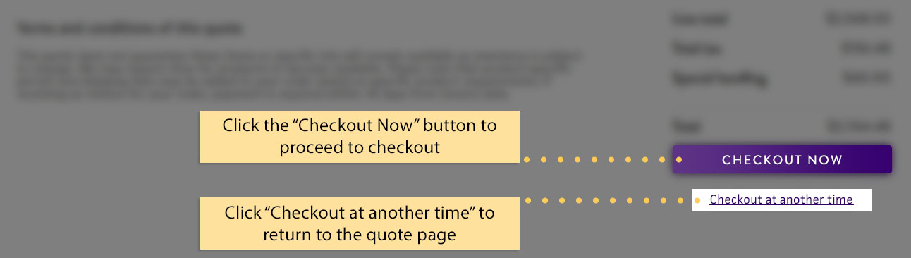 Checkout now button