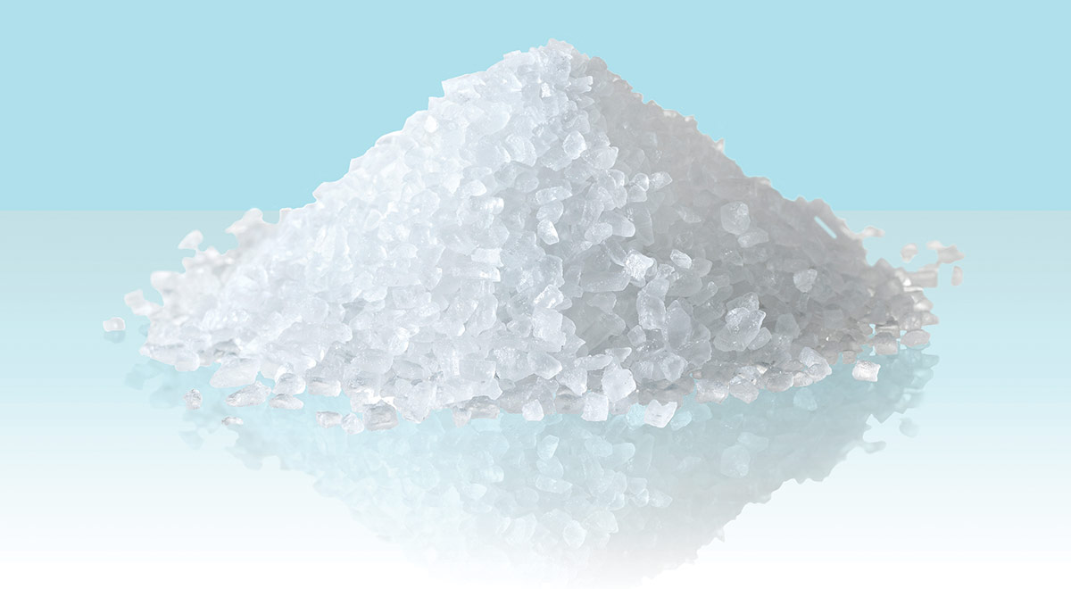 pile of salt.