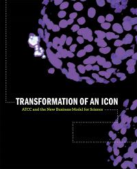 Black and purple book cover for Transformation of an Icon